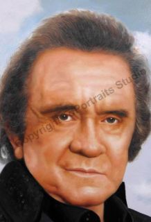 Johnny Cash Legend Singer Original Canvas Oil Painting  