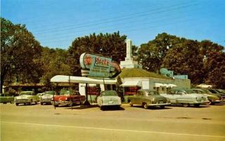 Johnson City TN Drive in Old Cars Postcard Print  