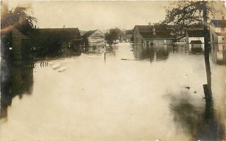 TN Johnson City Flood May 1908 RPPC Town View T86017  