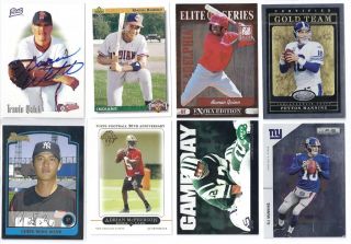 Huge Sports Card Collection Lot Auto Patch Jersey Justin Morneau Johnny Bench  