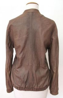 Gorgeous JOIE Caramel Brown Leather Jacket Coat Sz L  