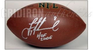 Troy Aikman Dallas Cowboys Autographed Wilson Football w HOF 2006 Inscription  