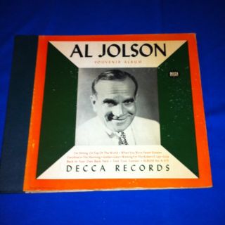 Al Jolson Souvenir Album Original 78rpm Set  