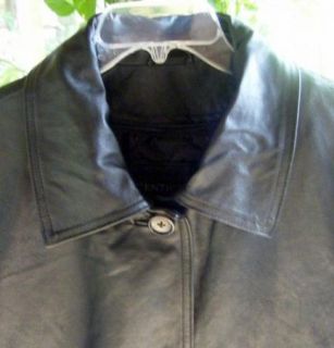 Sale Centigrade Woman Washable Black Leather Lined Coat Jacket Plus 1x  