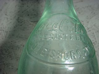 RARE Nice Early 1900s Vintage Coca Cola Straight Sided Jonesboro Arkansas Bottle  
