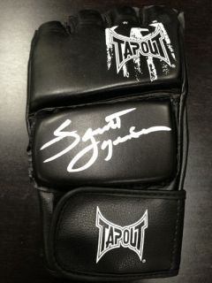Scott Jorgensen signed Tapout glove MMA UFC WEC PRIDE FC DREAM FC STRIKEFORCE  