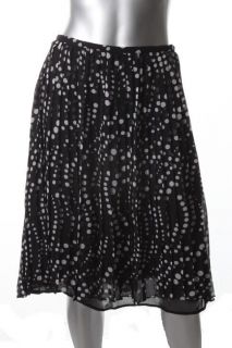 Jones New York NEW Black White Polka Dot Pleated Skirt Plus 20W BHFO  