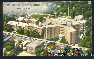 St Joseph Mercy Hospital Sioux City Iowa Postcard  
