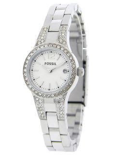 New Fossil AM4192 Stainless Steel Glitz Ladies Watch With Date  