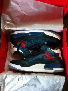 Nike Air Jordan III 3 Retro Deer Valley Titans True Blue Size 11 Very RARE  