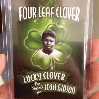 2012 Four Leaf Clover Sports Icons Search for Josh Gibson Cut Auto Signed 1 1  