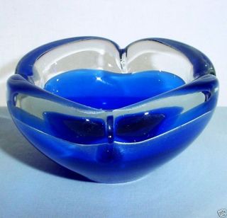 Signed Small Spectacular Vintage Art Glass Bowl Kumela Armando Jacobino Finland  