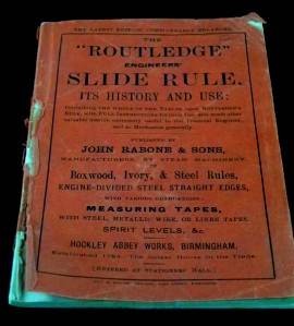 Very RARE 1910 John Rabone Instructions for Routledge Engineers Slide Rule Ruler  