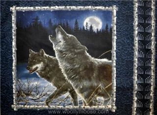 Cranston VIP Hautman Wild Wolf 2 Pack Pillow Top Fabric  