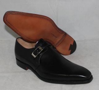New Joseph Cheaney Black Monk Strap Men's Leather Dress Shoes England  