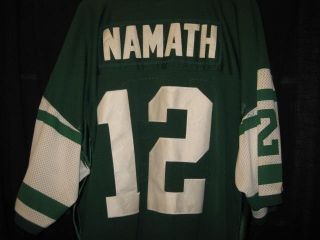 Joe Namath Mitchell Ness Jersey 1970 Throwback New York Jets Size 60 RARE  