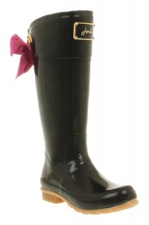 Womens Joules Evedon Welly Black Rubber Boots  