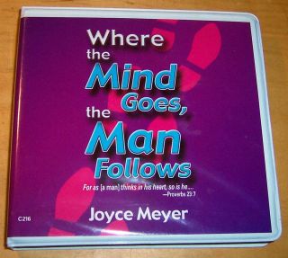 JOYCE MEYER WHERE THE MIND GOES THE MAN FOLLOWS AUDIO 5 CDs  