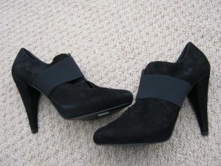 JS By JESSICA SIMPSON JP FAB Boots Ankle Booties 39 9 B Black Suede Leather  