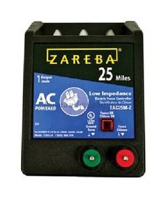 Zareba EAC50M Z 25MILE AC Low Imped Energizer Fence Charger 115V 2 Joule 60CYCLE  