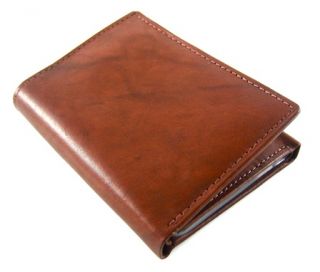 Joseph Abboud Leather Light Brown Trifold Wallet  