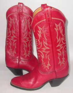 Ultra RARE Tony Lama Judi Buie Mens Red Cowboy Boots 11 D Black Label Mint  