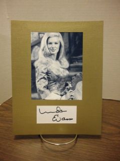 Linda Evans Autograph Big Valley Gorgeous Display Signed Signature COA Authentic  