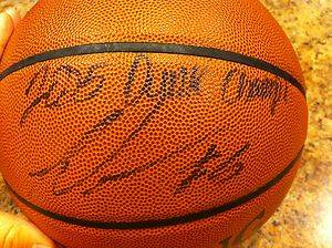 Josh Joshua Smith 2005 Slam Dunk Champ Signed Spalding Basketball Bobblehead  