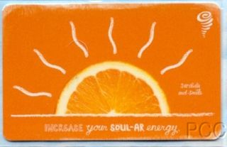 Jamba Juice Orange Scented 2008 Scratch Sniff Gift Card  