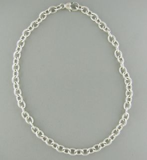 Judith Ripka Sterling Silver Chain Link Necklace