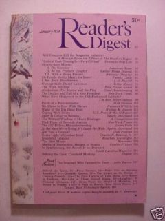 Readers Digest January 1974 Jules Stein Alcoholism