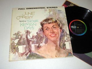 June Christy Those Kenton Days Capitol Stereo
