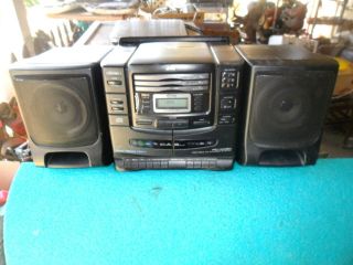 JVC Boombox Ghettoblaster PC XC20 Dual Cassette CD Radio