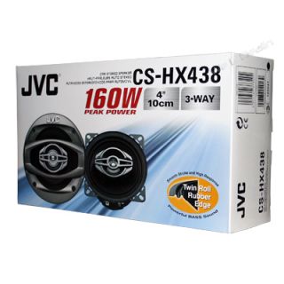 JVC CS HX438 4 3 Way Coaxial Speaker System 160W Car Audio Speakers