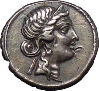 Julius Caesar AR Denarius 46B C Venus Aeneas Carrying Anchises from