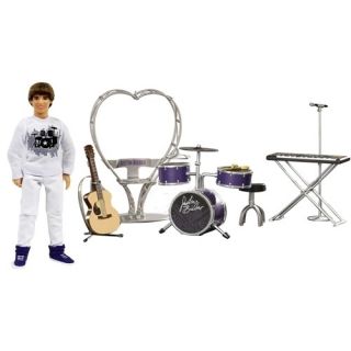 NIB Justin Bieber Real Hair Doll Concert Tour Onstage Playset 19 Piece