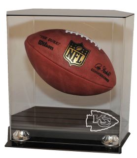 Kansas City Chiefs Football Display Case Floating Design