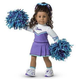 American Girl Doll Just Like You Purple Cheerleader Outfit Costume