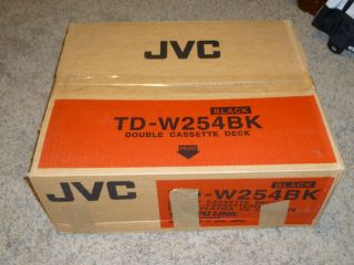 JVC Double Cassette Deck TD W254BK Tape Player