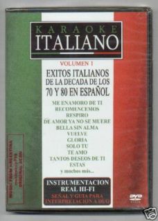 DVD Karaoke Italia Vol 1 New SEALED Italy