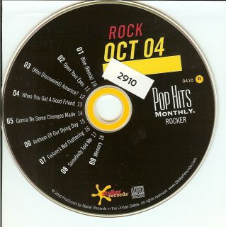 2910 Karaoke CDG Pop Hits Monthly Rock Oct 2004