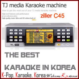 New Korea Karaoke TJ Media Karaok Machine Ziller C45 2Mic EMS 3 6