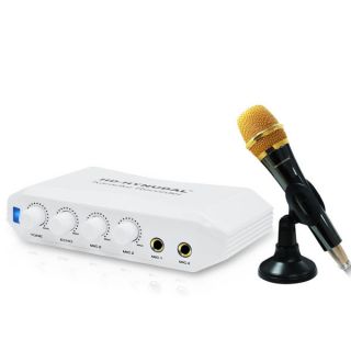 Karaoke Recorder Sound Mixer with 2pcs Microphone for New Online