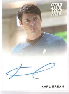 Star Trek Movie XI 2009 Autograph Karl Urban Bones