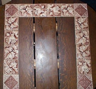 Antique Victorian Tile Fireplace Surround in Karlson