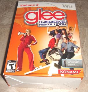 Glee Karaoke Revolution Vol 3 with Microphone for Nintendo Wii Brand