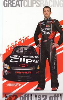 Kasey Kahne 2011 Great Clips 38 Nationwide Postcard