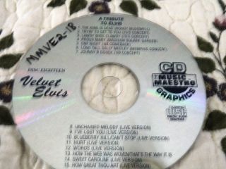 Music Maestro Karaoke Velvet Elvis Disc Eighteen