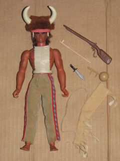 Vintage 70s Big Jim Karl May Indian Warlord Scout Doll