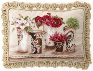 Shabby Garden Chic Kathryn White Pink Peony NP Pillow